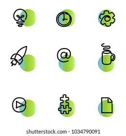 Enjoy time line icons