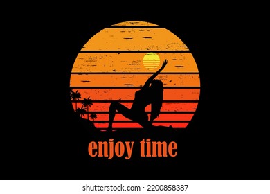 Enjoy time retro vintage landscape design