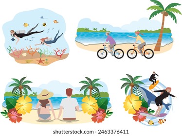 Enjoy vacation leisure on the tropical sea
