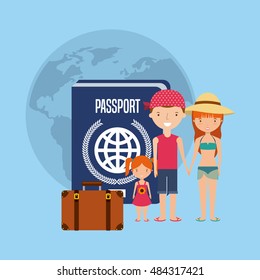 enjoy the vacations holidays vector illustration design