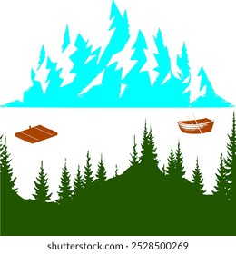 enjoy the view on the river and mountains