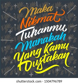 Then enjoy your God which you lie to. Vector illustration of a hand drawn for t-shirt or poster printing with handwritten quotes. Motivational phrase.

