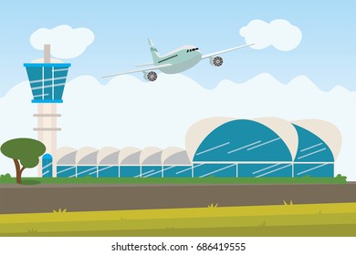 enjoy your holiday travel trip around the world at airport- vector illustration