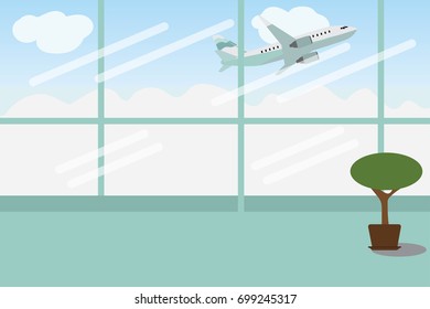 enjoy your holiday travel trip around the world at airport- vector illustration