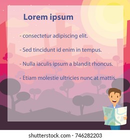 enjoy your holiday travel trip around the world at national park - vector illustration Eps 10.
