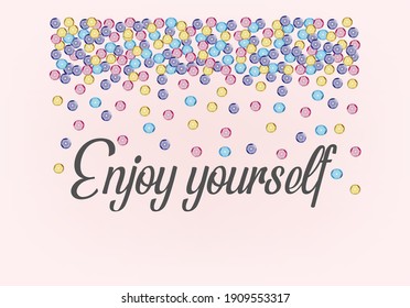enjoy yourself with colorful glitter sparkle bright sequin