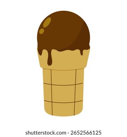 Enjoying a delicious chocolate ice cream cone on a sunny day at the park with friends