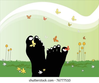 enjoying the field