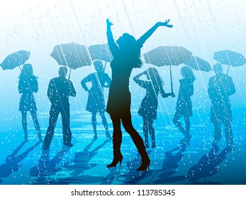Enjoying the rain