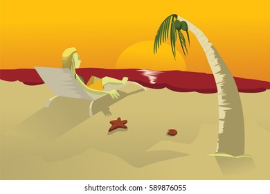 enjoying the sunset