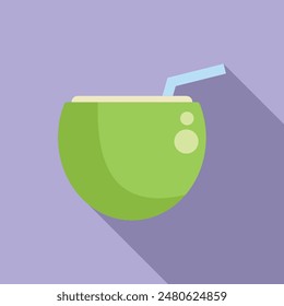 Enjoying a tasty beverage made from a freshly opened coconut