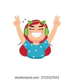 Enjoying  vector flat design illustrations. 