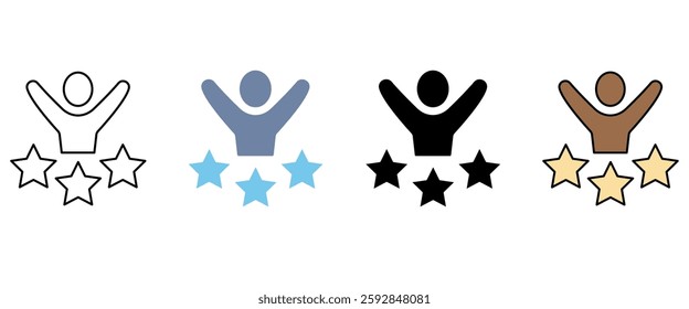 enjoyment concept line icon. Simple element illustration. enjoyment concept outline symbol design.