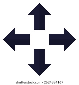 Enlarge flat icon isolated on white background.