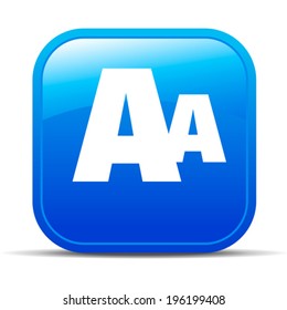 Enlarge font Internet button Icon App Apps AA