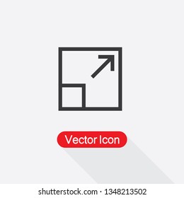 Enlarge Icon Vector Illustration Eps10