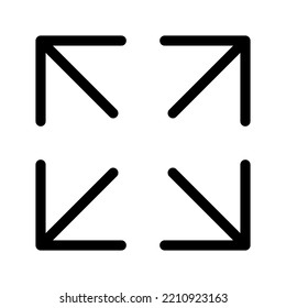 Enlarge Icon Vector Symbol Design Illustration