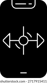 Agrandar Línea Vector Icono Diseño