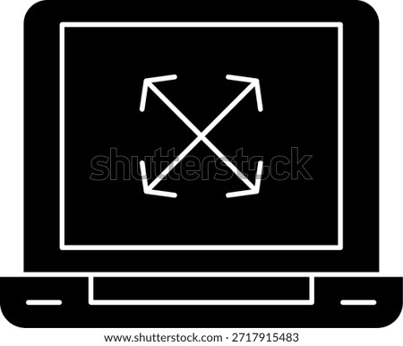 Enlarge Line vector Icon Design