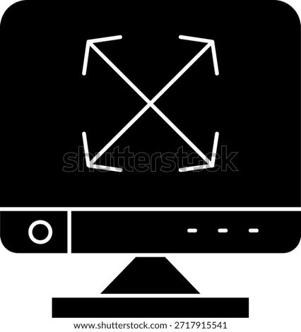 Enlarge Line vector Icon Design