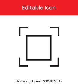 Icono de ampliación de pantalla, Icono de ampliación del contorno de pantalla, icono de ampliación del vector de pantalla