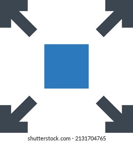 ampliar la ilustración vectorial aislada en un fondo transparente. iconos vectoriales de glifo para el concepto o gráficos web.