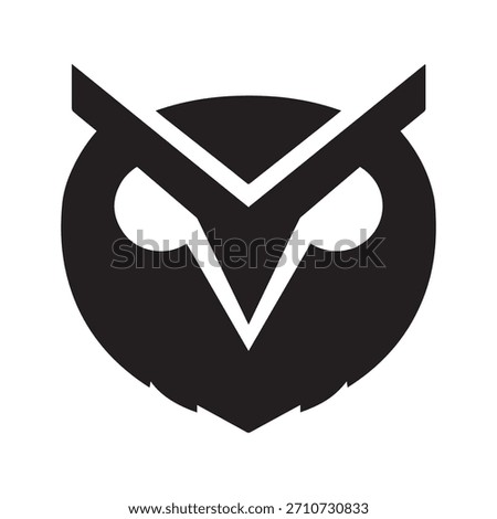 Enlarged Circular Owl Symbol Representing Sharp Observational Skill