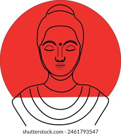 Enlightened Buddha, meditating face, Buddha Purnima, Vesak Day, peaceful smiling buddha.