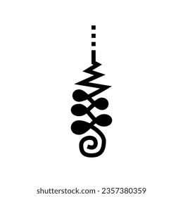 Erleuchtung Buddhismus Symbol-Vektorgrafik. Aufklärungsbuddhismus-Zeichen. einzelne Symbolillustration