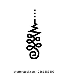 enlightenment buddhism line icon vector. enlightenment buddhism sign. isolated contour symbol black illustration