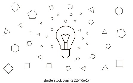 Konzept der Aufklärung und Innovation. Innovation bei Glühbirnen.