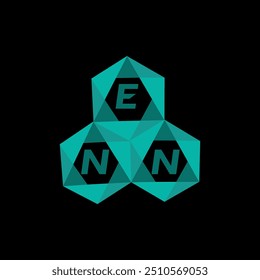 ENN creative minimalist letter logo. ENN unique vector initials alphabet letter logo design
