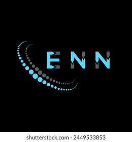 ENN letter logo abstract design. ENN unique design. ENN.
