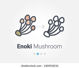 えのき茸 のイラスト素材 画像 ベクター画像 Shutterstock