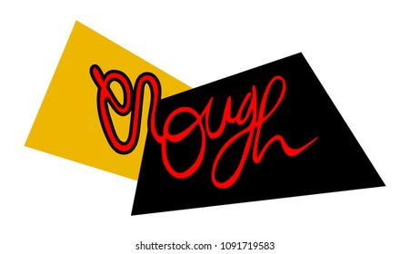 Enough. Creative art style concept design for print, t-shirt, poster, etc