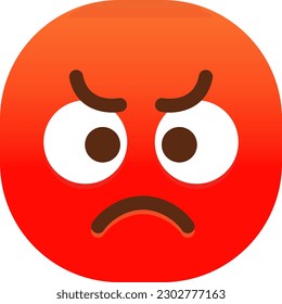 Wütende Emoji-Emotion
