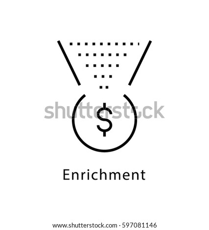 Enrichment Vector Line Icon 