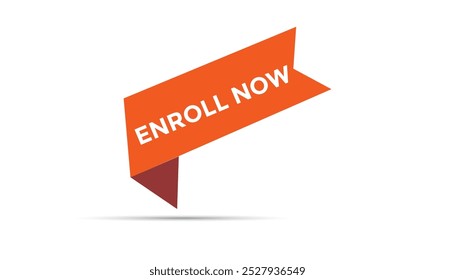 Enroll now banner templates. Vector Illustration