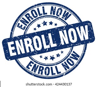 Enroll Now. Stamp