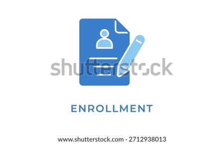 Enrollment Icon Or Logo Isolated Vector Illustration
