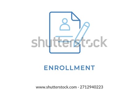 Enrollment Icon Or Logo Isolated Vector Illustration