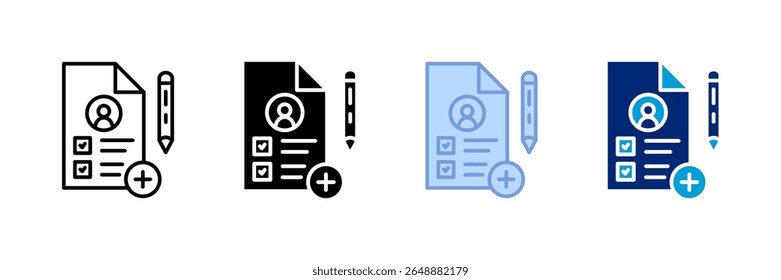 Enrollment Icon Set Multiple Style Collection