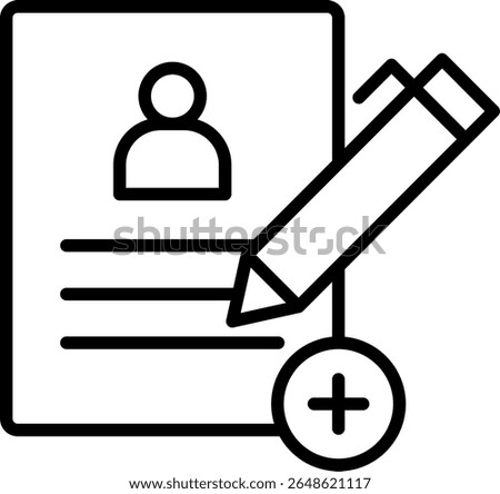 Enrollment Vector Line Icon Design