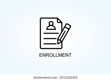 Enrollment Vector Or Logo Sign Symbol Illustration