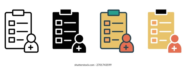 Icono de Web de inscripción colección de estilos múltiples