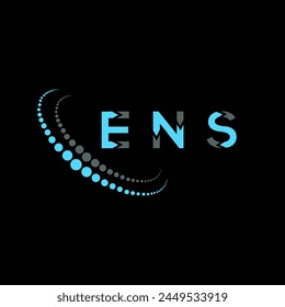 ENS letter logo abstract design. ENS unique design. ENS.
