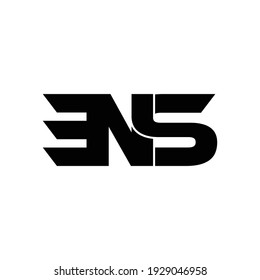 Ens Letter Monogram Logo Design Vector Stock Vector (Royalty Free ...