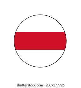 Enschede city flag circle vector flag in Overijissel province Netherlands