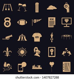 Ensign icons set. Simple set of 25 ensign vector icons for web for any design