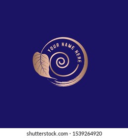 Enso circle illustratio. Calm, meditation, well beeing, comfortable, healthy lifestyle. Logo for meditation centers and spa.